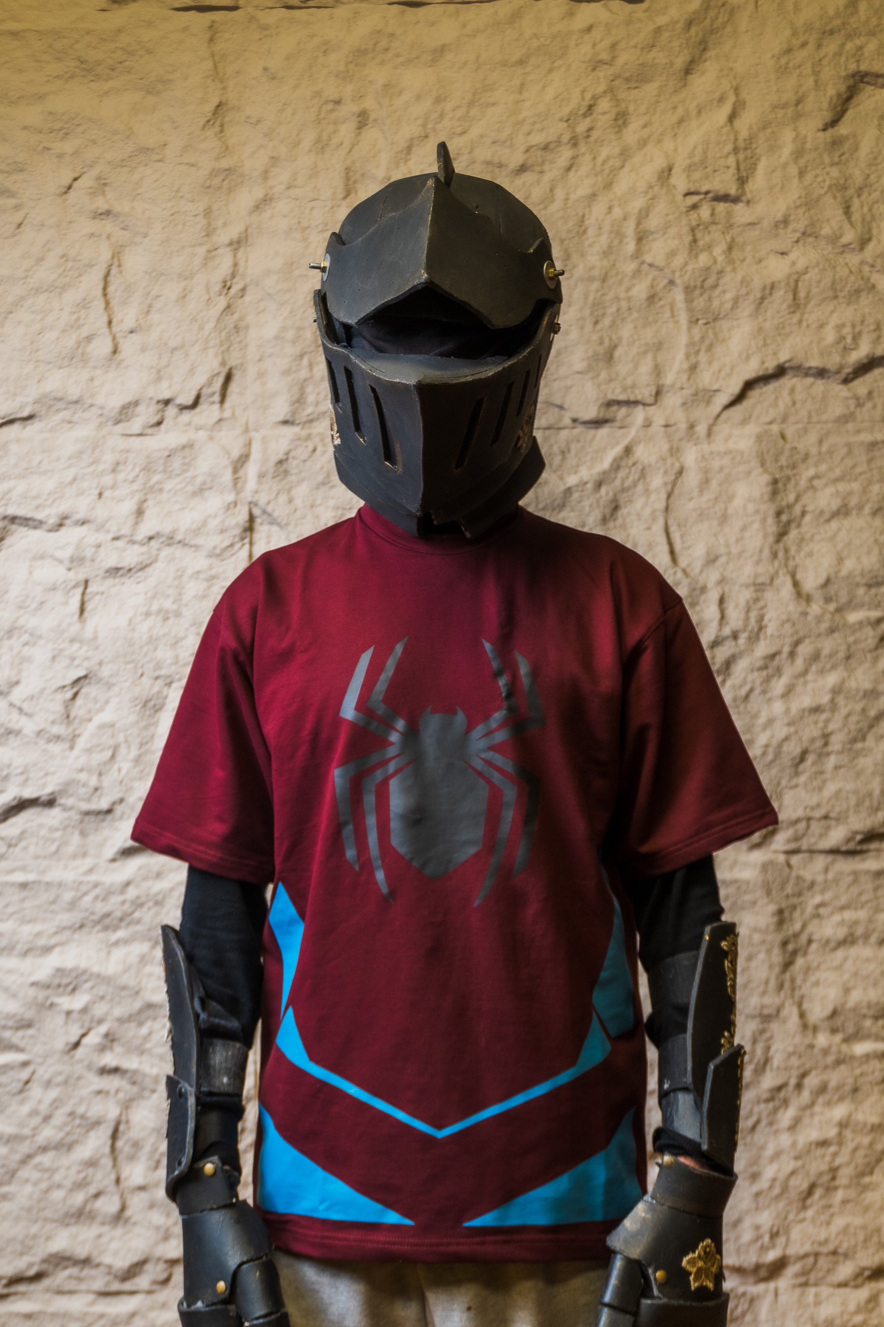 Spider Man Suit Inspired Oversized Screen Print Tee
