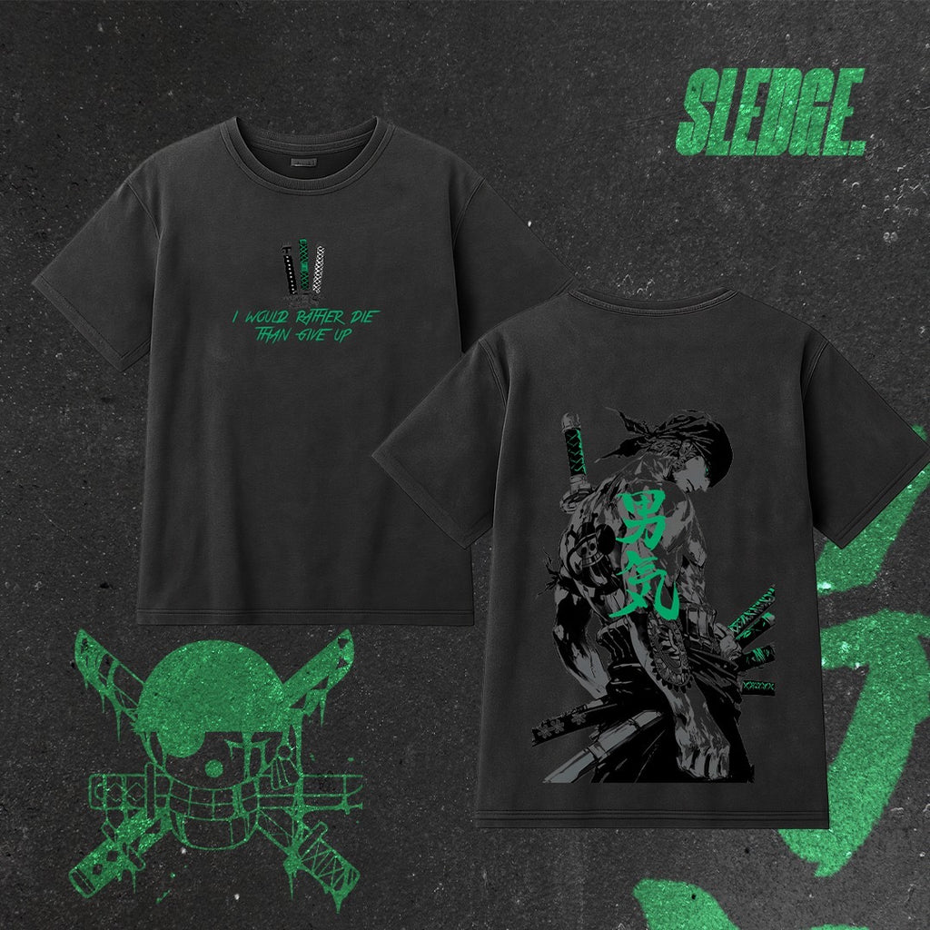 Zoro Acid washed oversized Tee