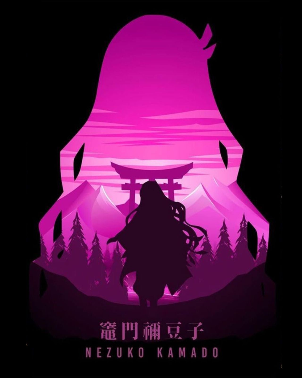 Kamado Nezuko from Demon Slayer 48X32 Poster