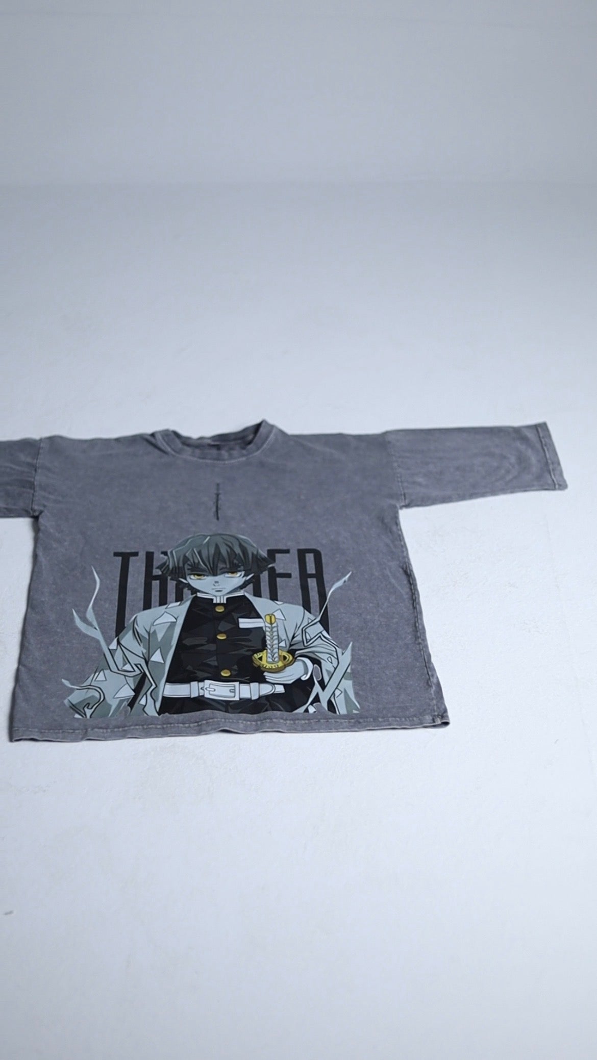 Zenitsu Premium Acid Washed Oversized Tee