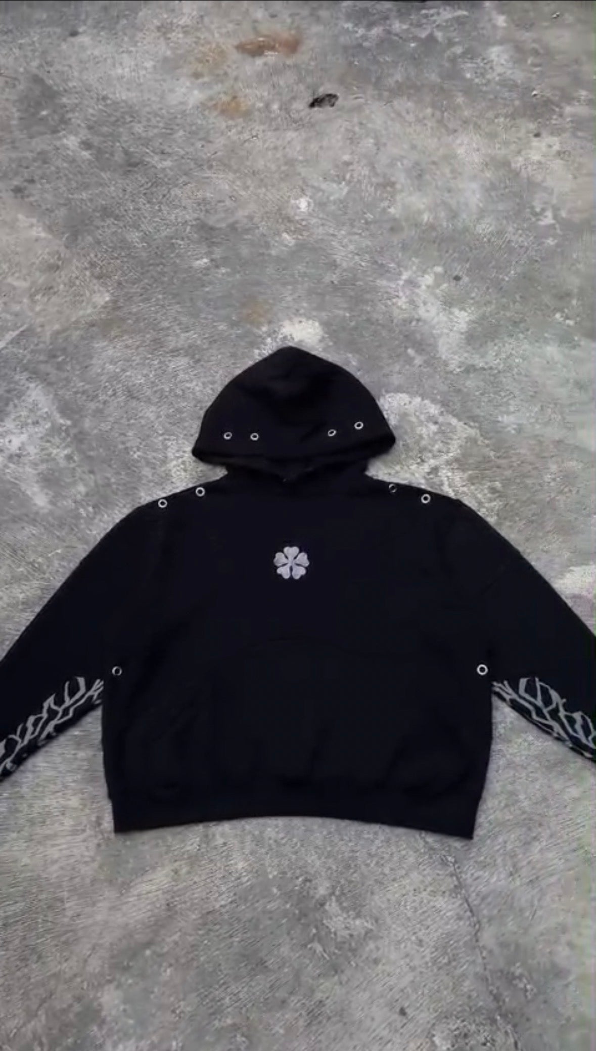 Black Clover Asta Premium Embroidered Hoodie