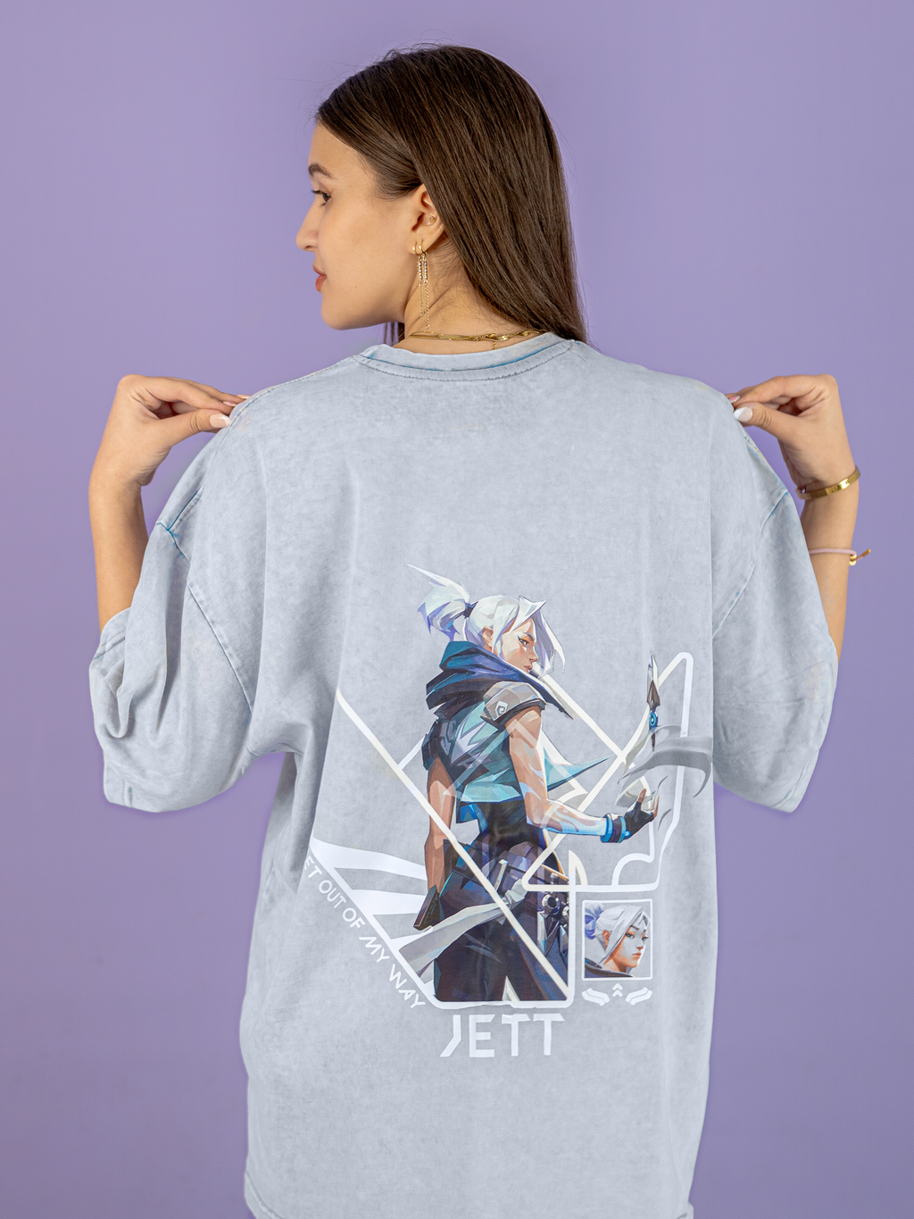 Jett Valorant Agent oversized tee