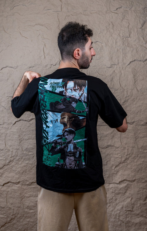 Attack On Titan Levi Ackerman Oversized Premium Tee