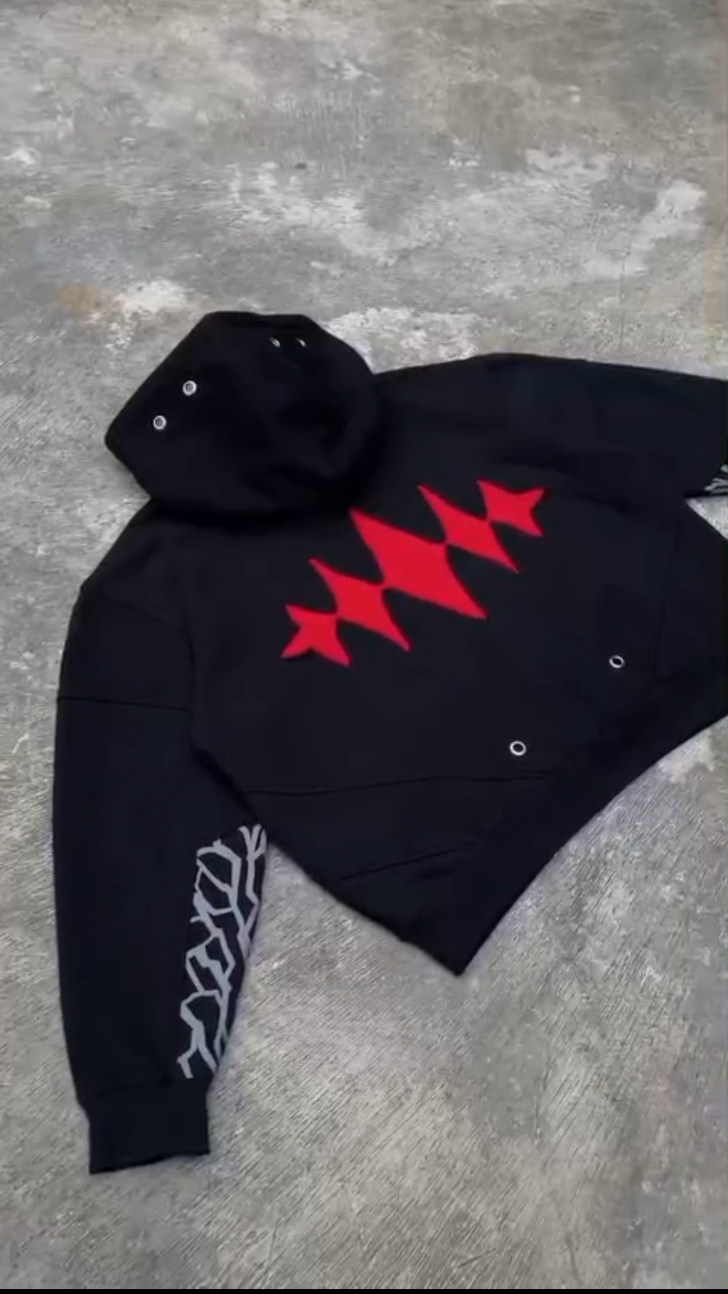 Black Clover Asta Premium Embroidered Hoodie