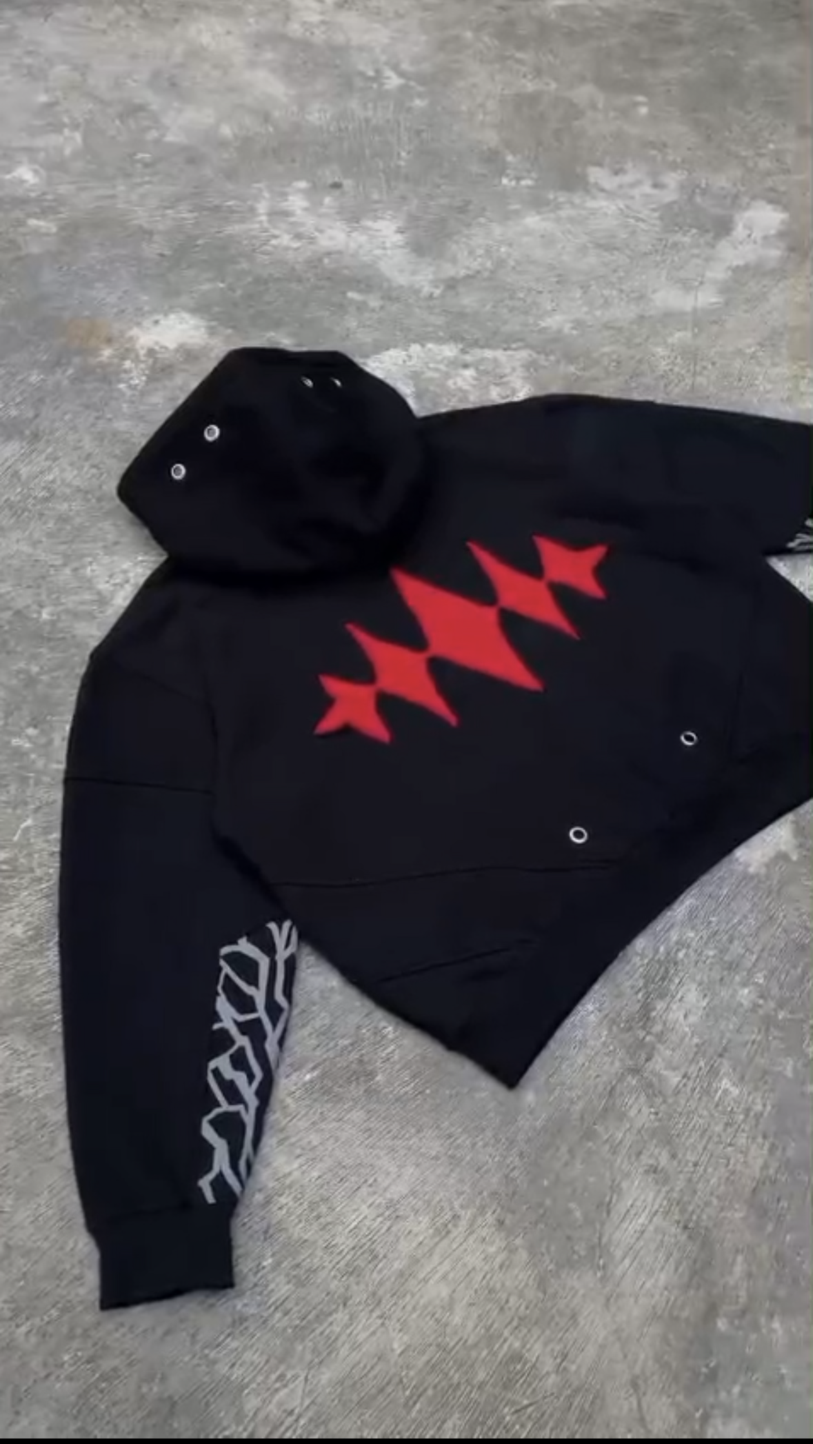 Black Clover Asta Premium Embroidered Hoodie