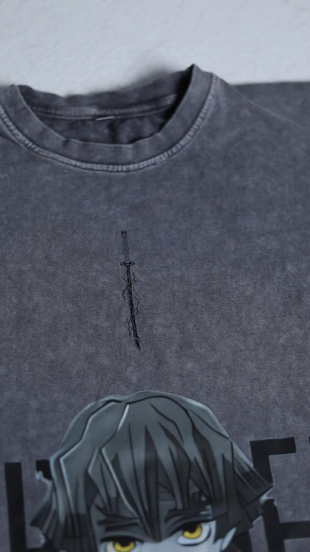 Zenitsu Premium Acid Washed Oversized Tee