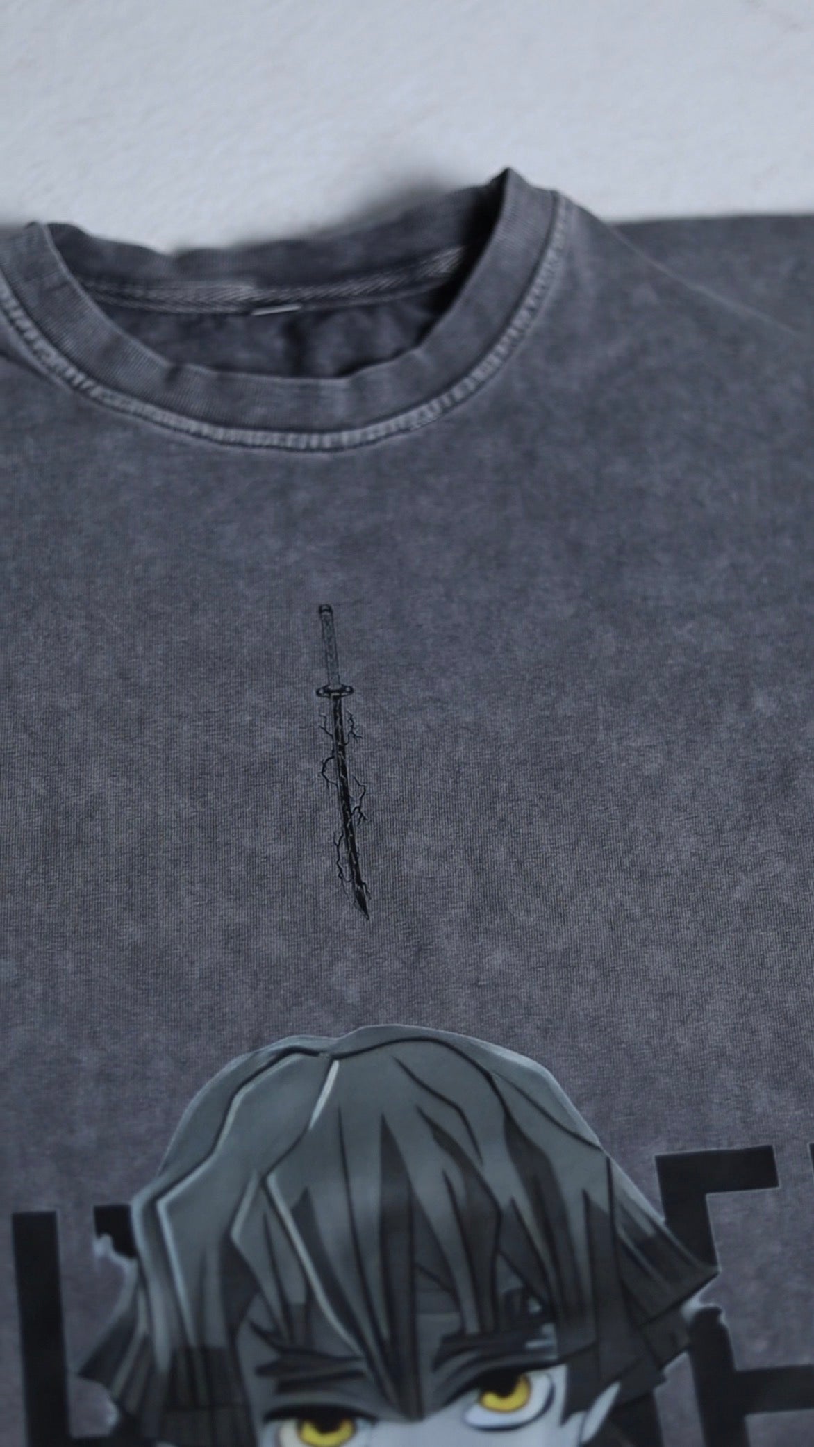 Zenitsu Premium Acid Washed Oversized Tee