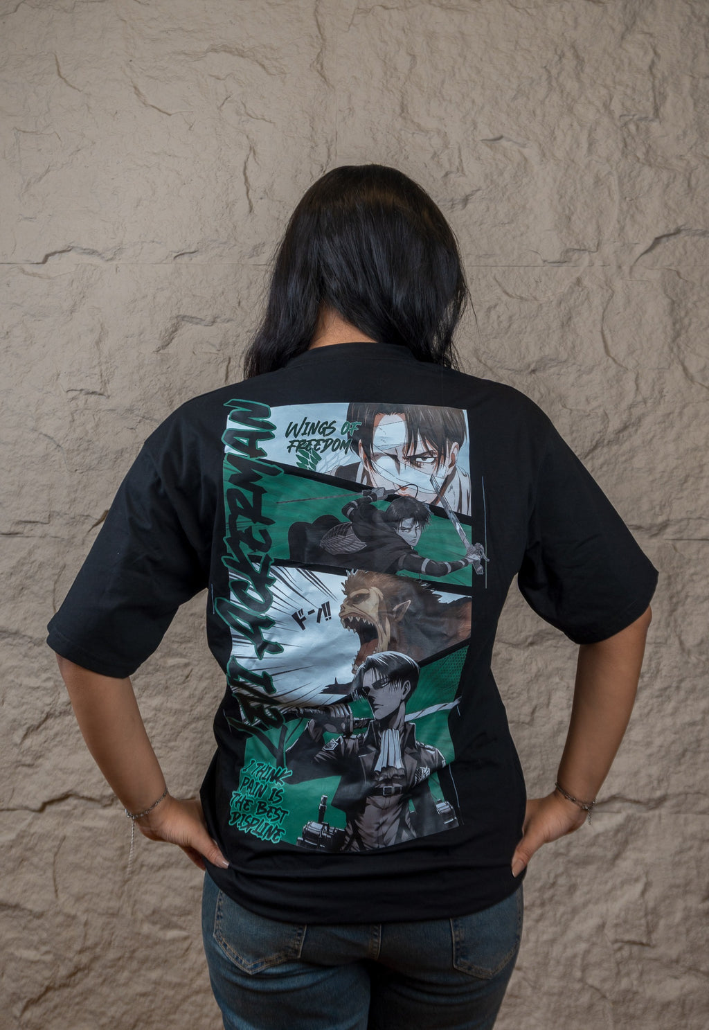 Attack On Titan Levi Ackerman Oversized Premium Tee