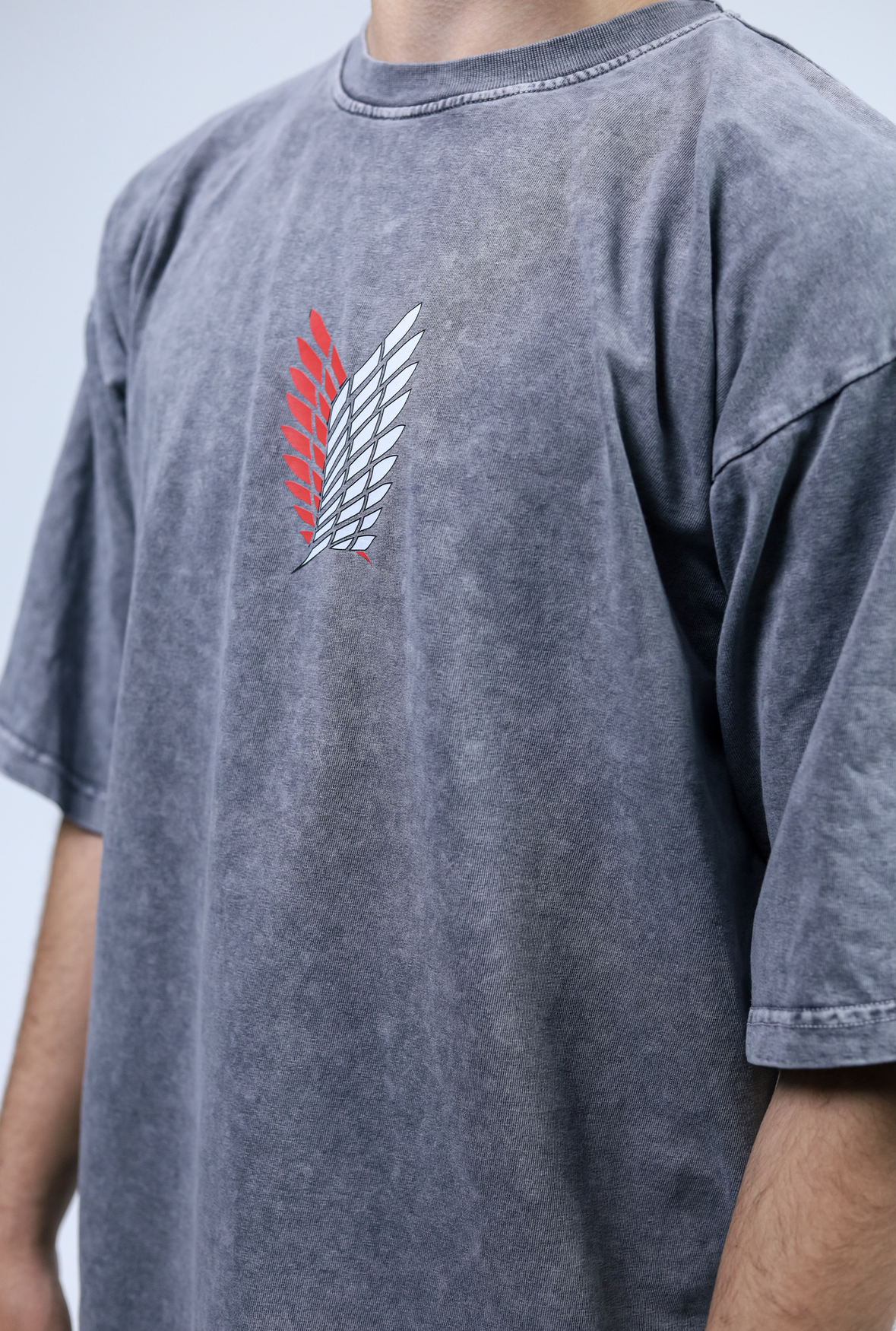 Attack On Titan Vintage Acid Washed Premium Tee