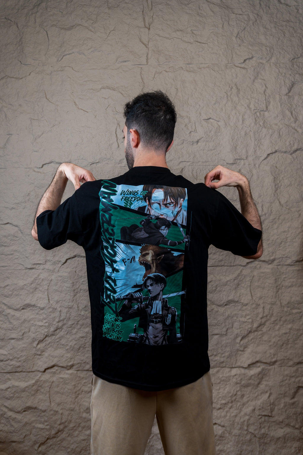 Attack On Titan Levi Ackerman Oversized Premium Tee