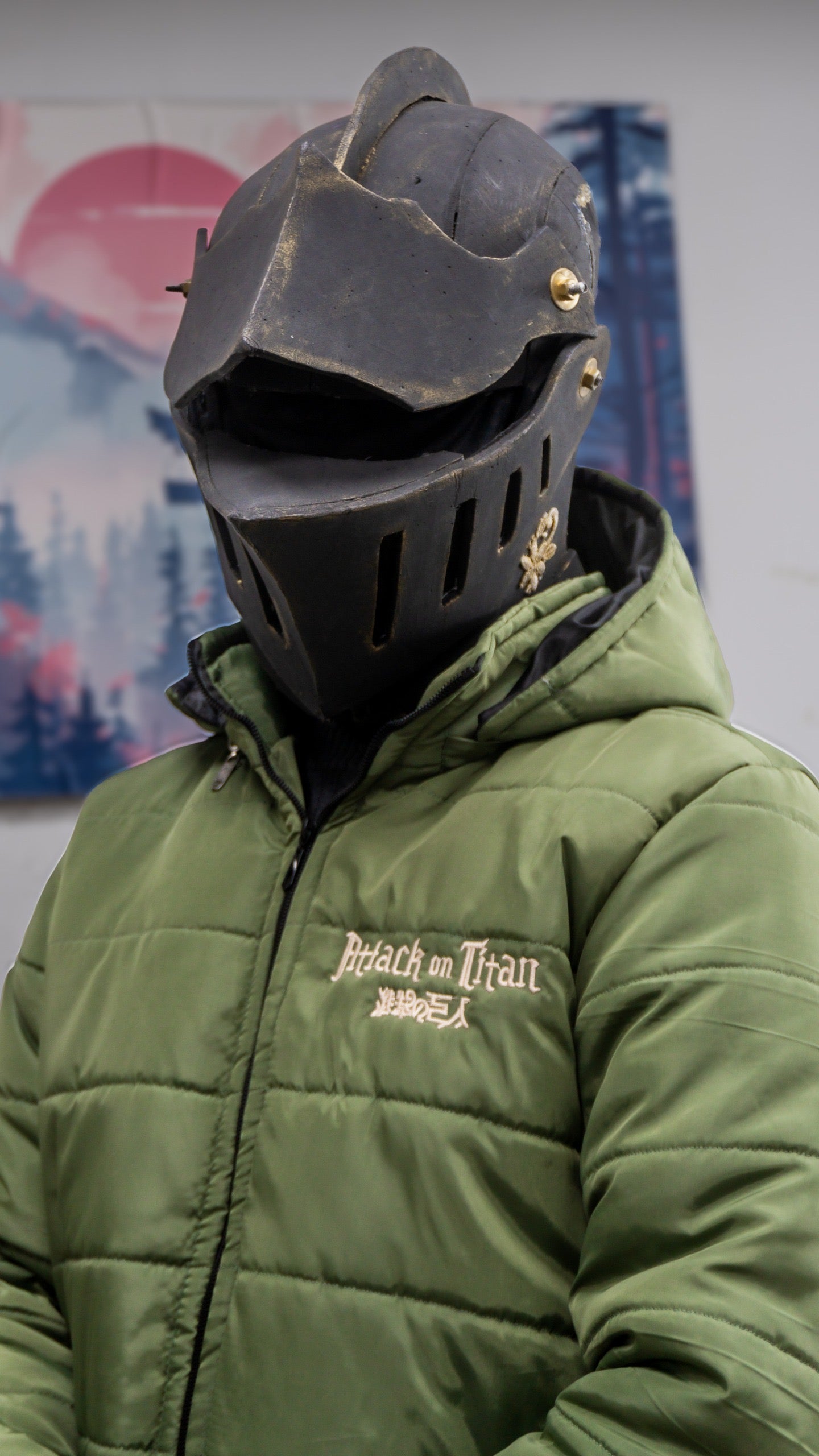 Attack on titan puffer Embroidered Jacket