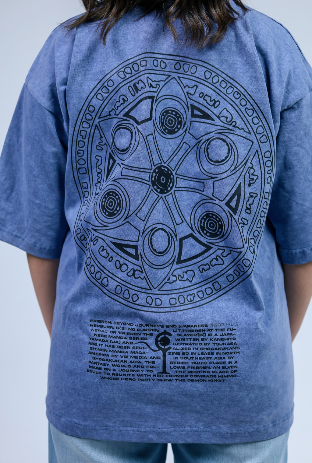 Frieren Premium Acid Washed Oversized Tee