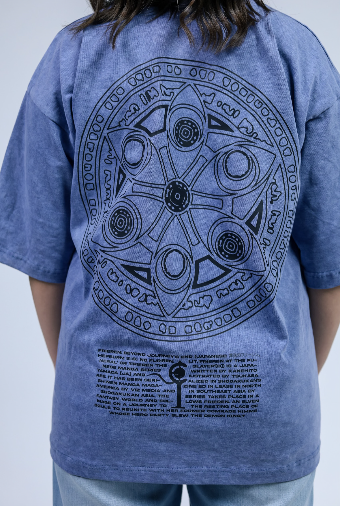 Frieren Premium Acid Washed Oversized Tee