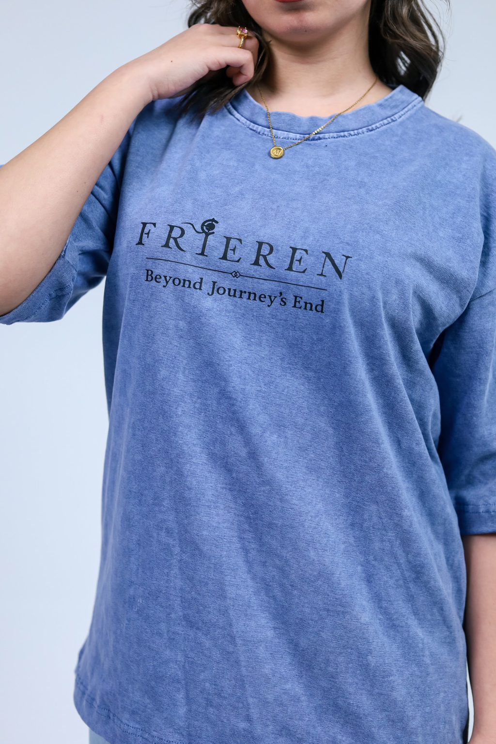 Frieren Premium Acid Washed Oversized Tee