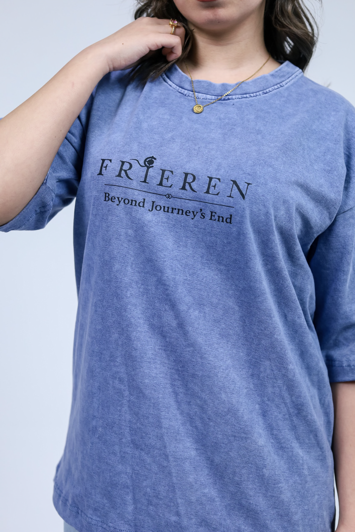 Frieren Premium Acid Washed Oversized Tee