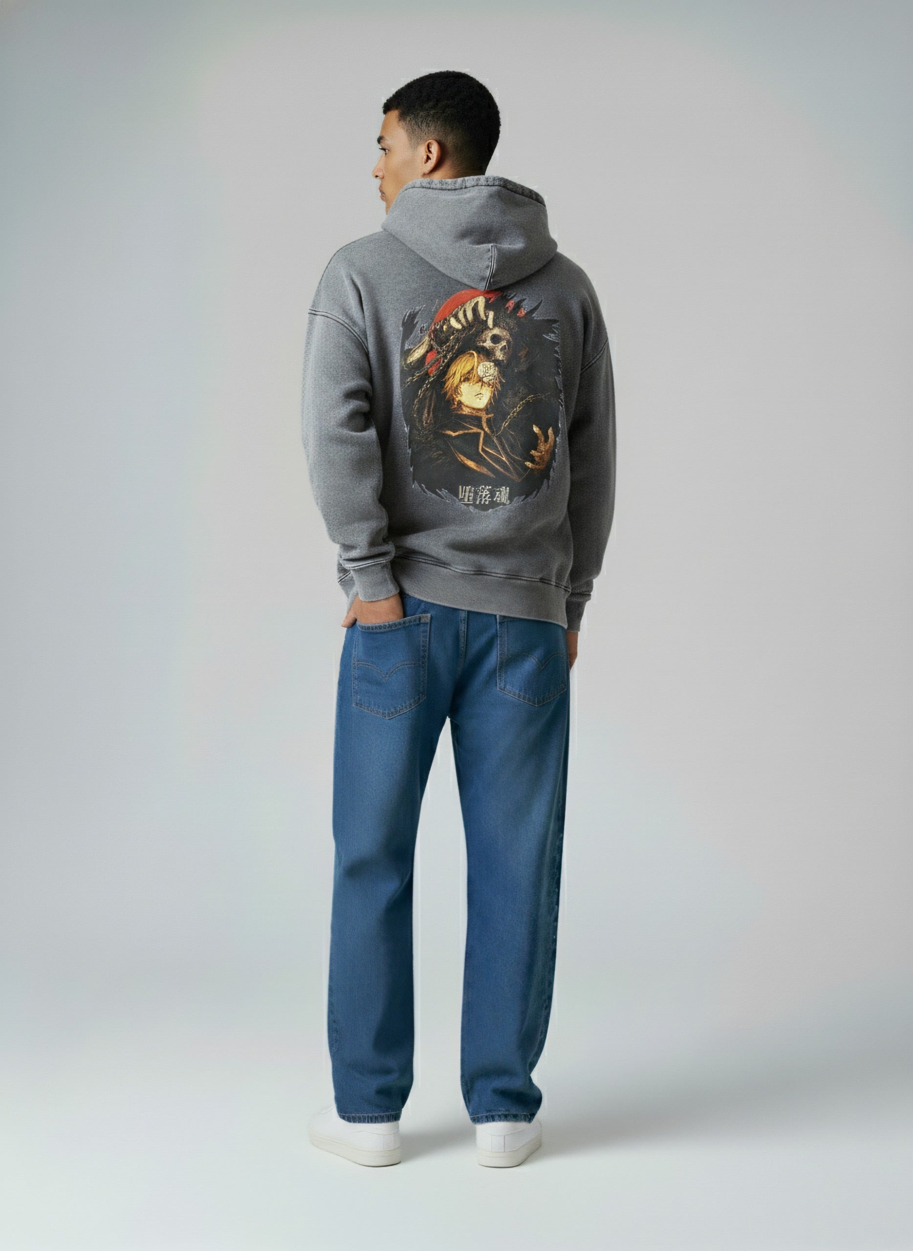 Kurapika Acid Washed Hoodie