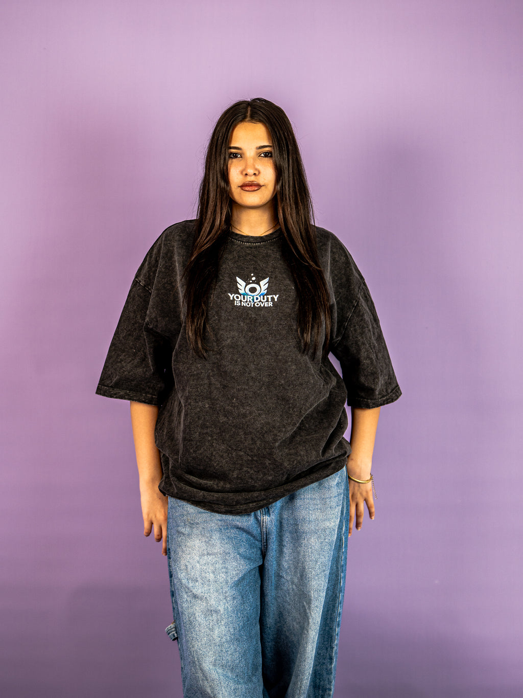 Sage Valorant Agent acid washed oversized tee