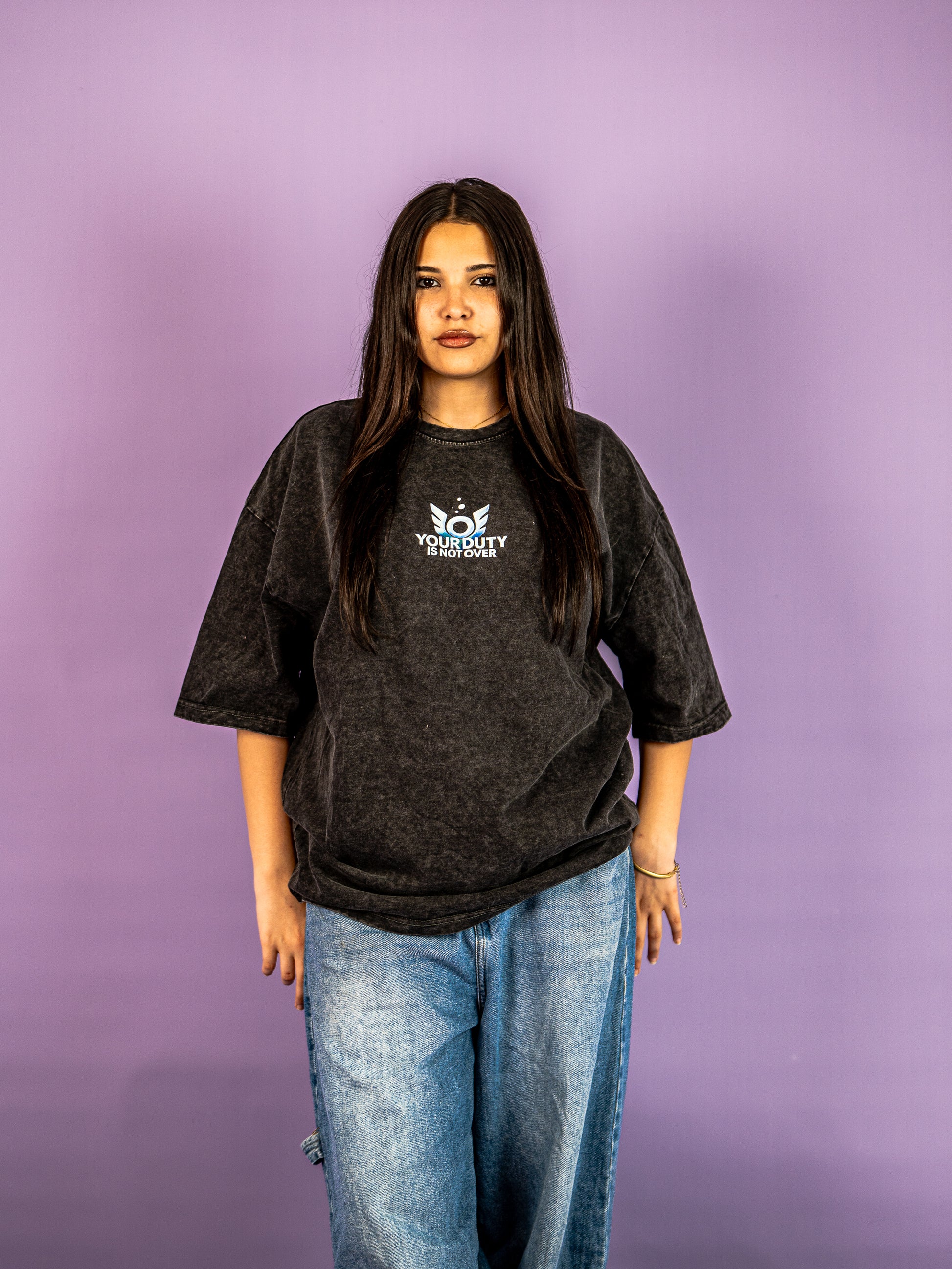 Sage Valorant Agent acid washed oversized tee