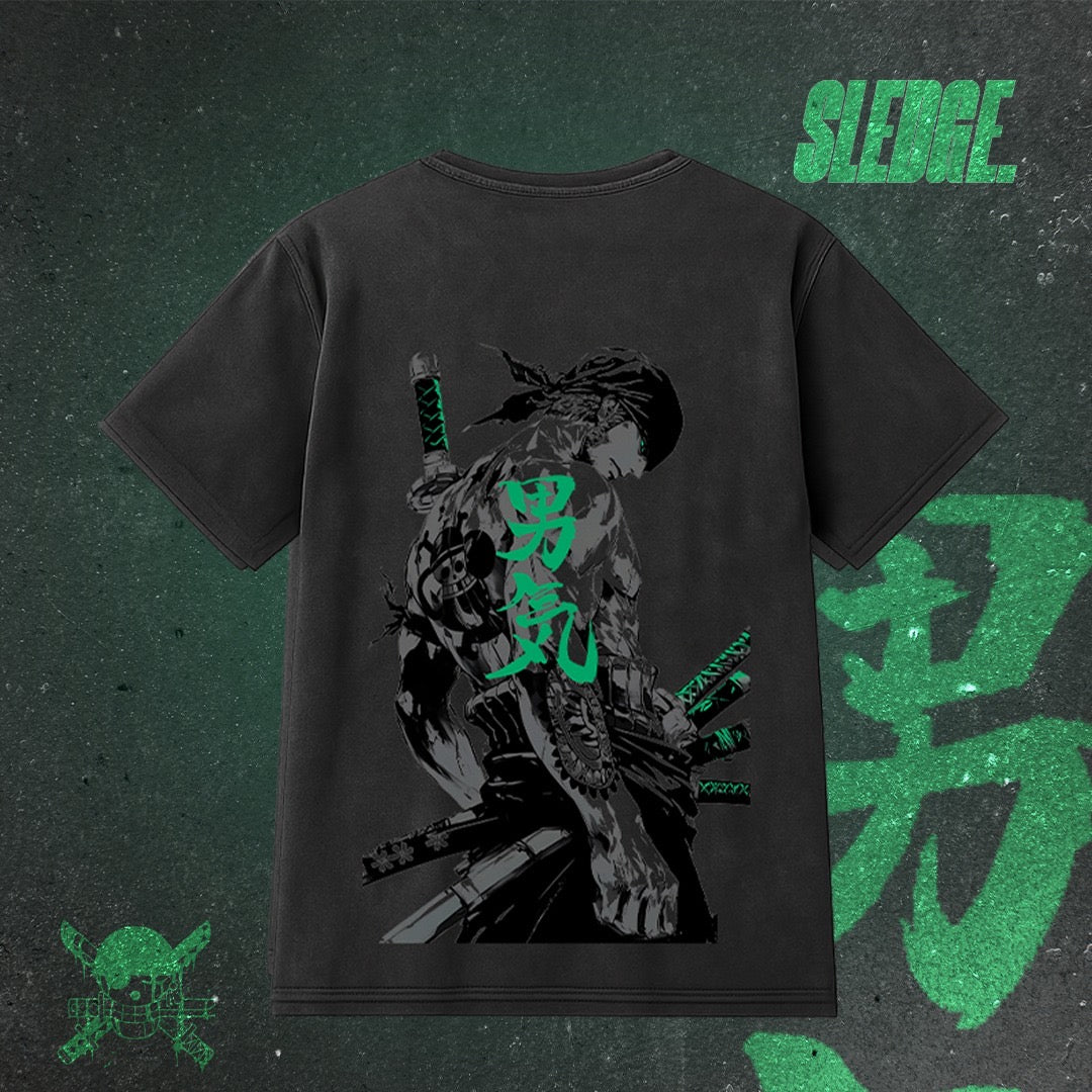 Zoro Acid washed oversized Tee