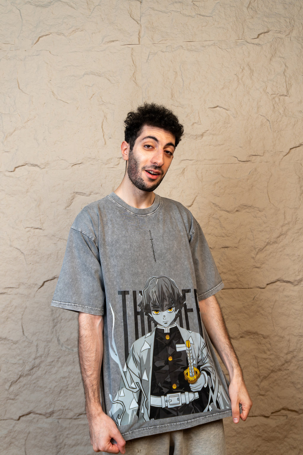 Zenitsu Premium Acid Washed Oversized Tee