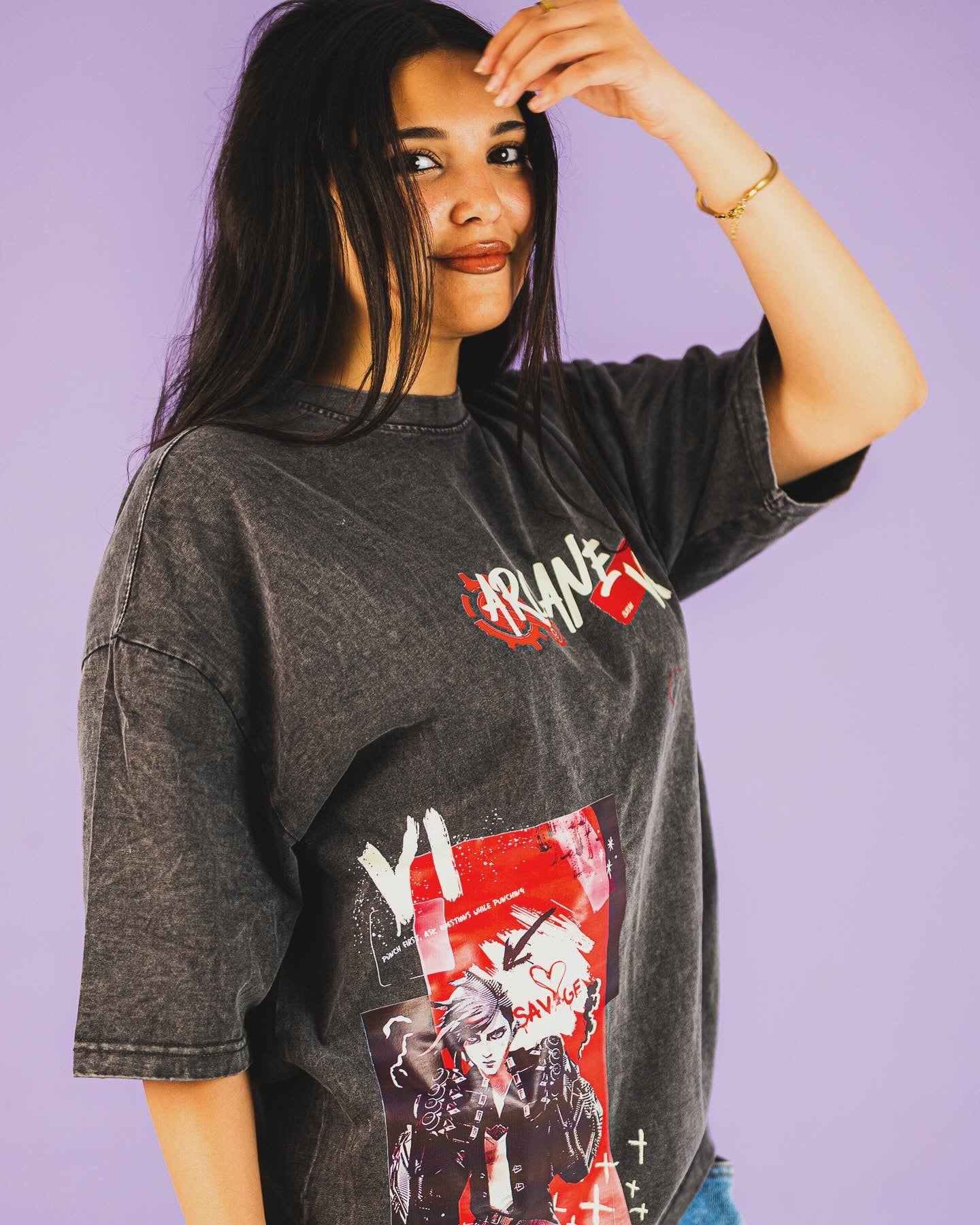 Vi arcane acid washed tee