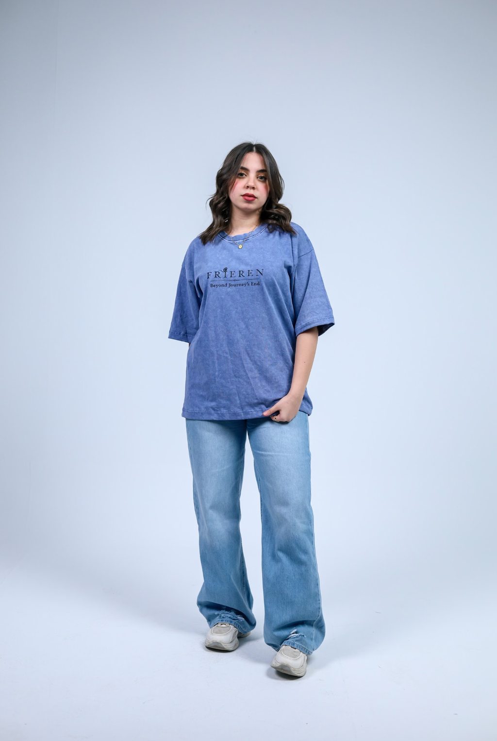 Frieren Premium Acid Washed Oversized Tee