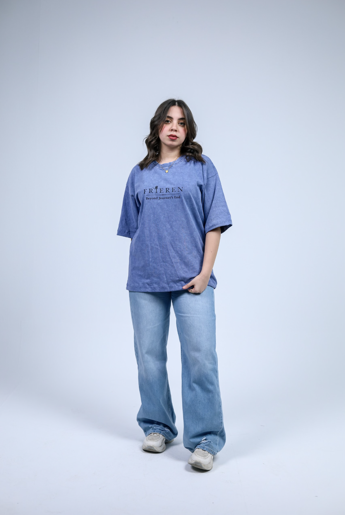 Frieren Premium Acid Washed Oversized Tee