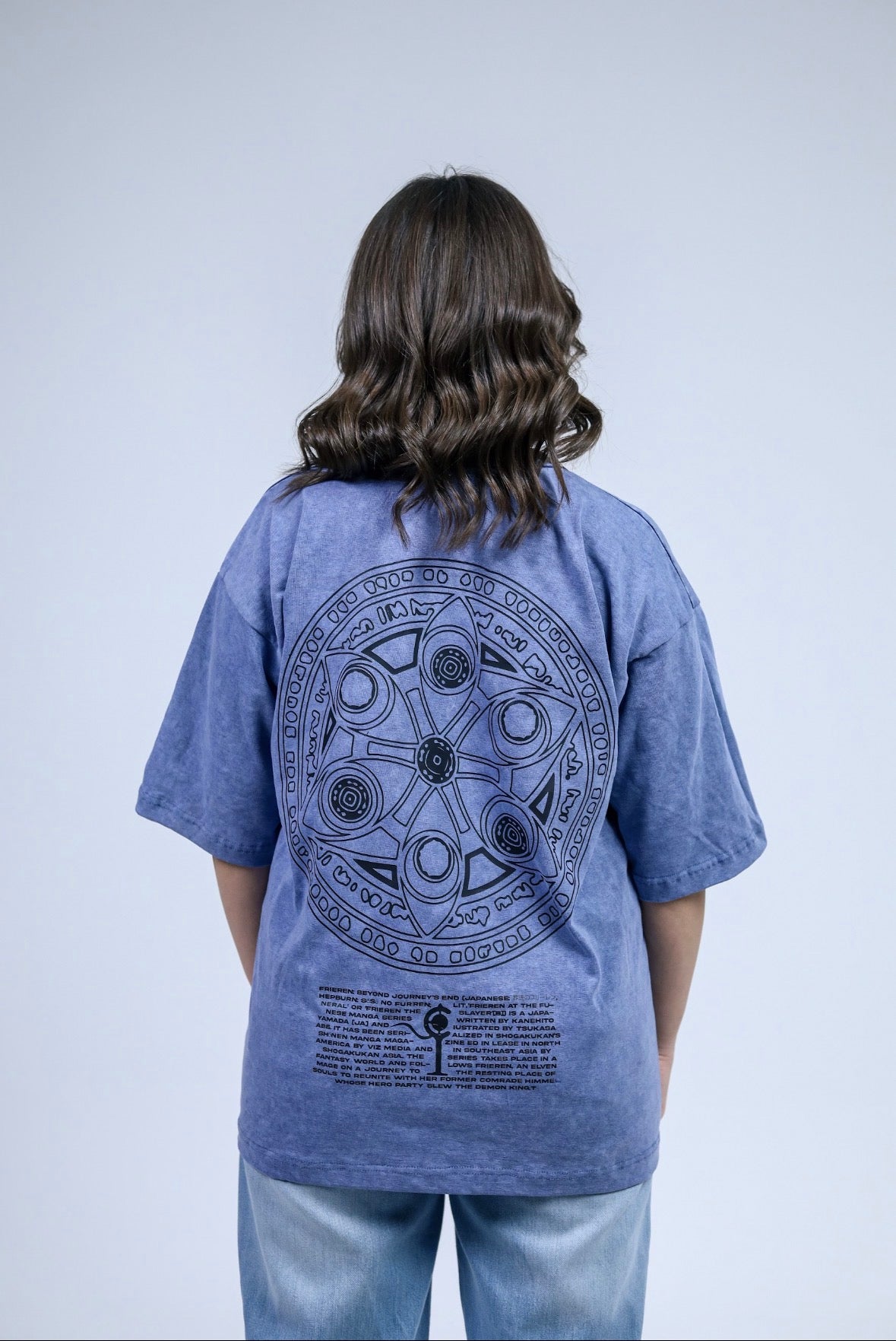 Frieren Premium Acid Washed Oversized Tee