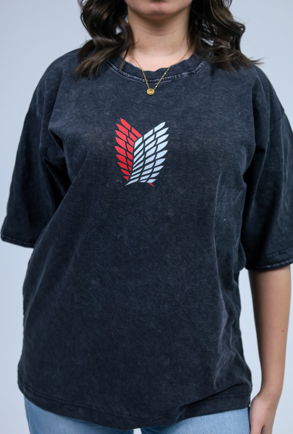 Attack On Titan Vintage Acid Washed Premium Tee