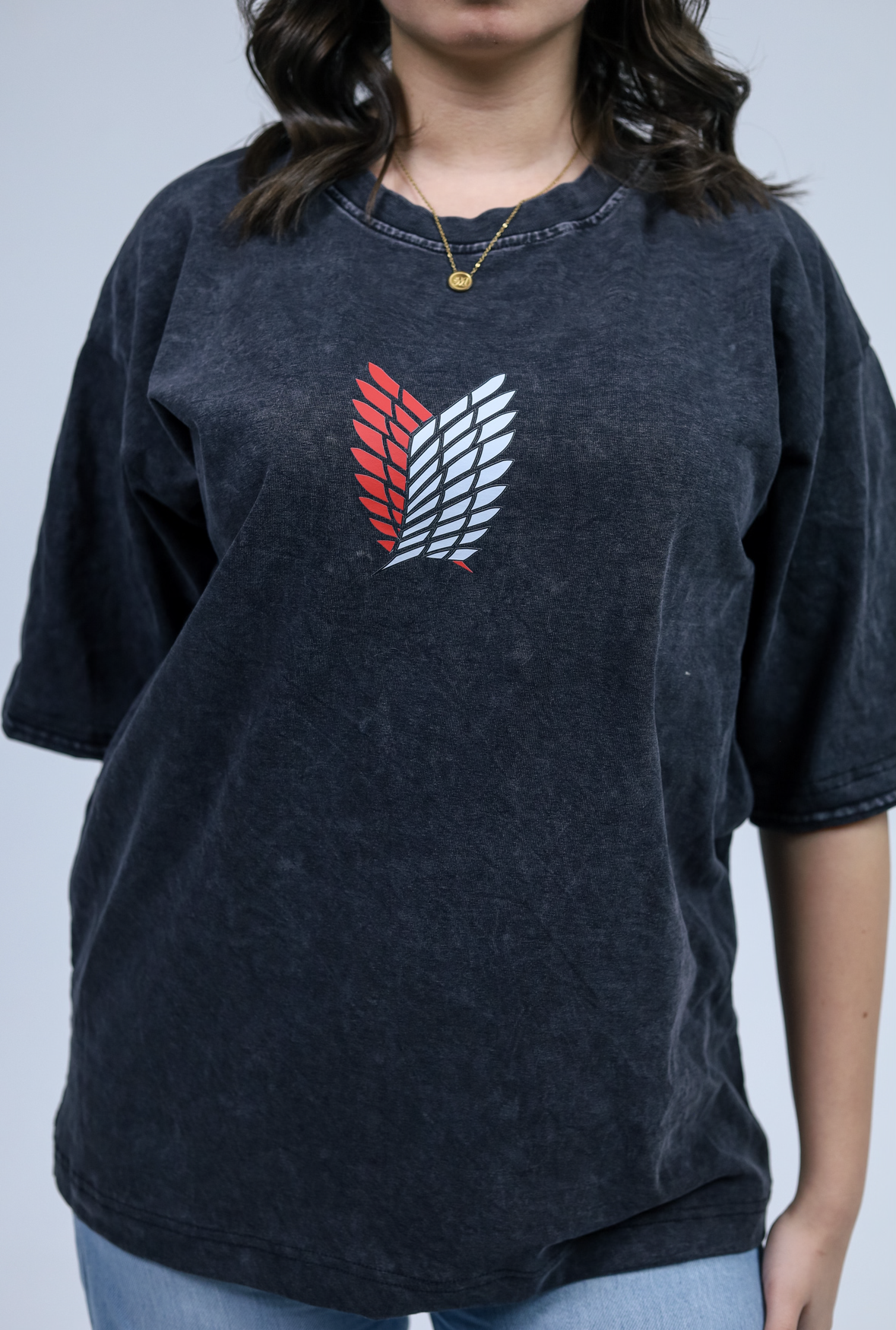 Attack On Titan Vintage Acid Washed Premium Tee