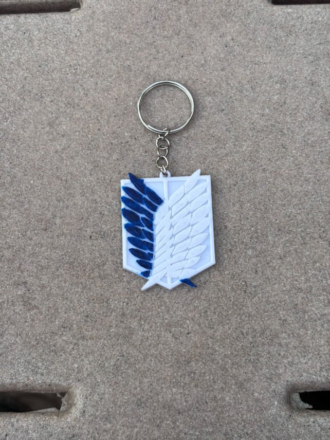 Attack on titan wings of freedom keychain