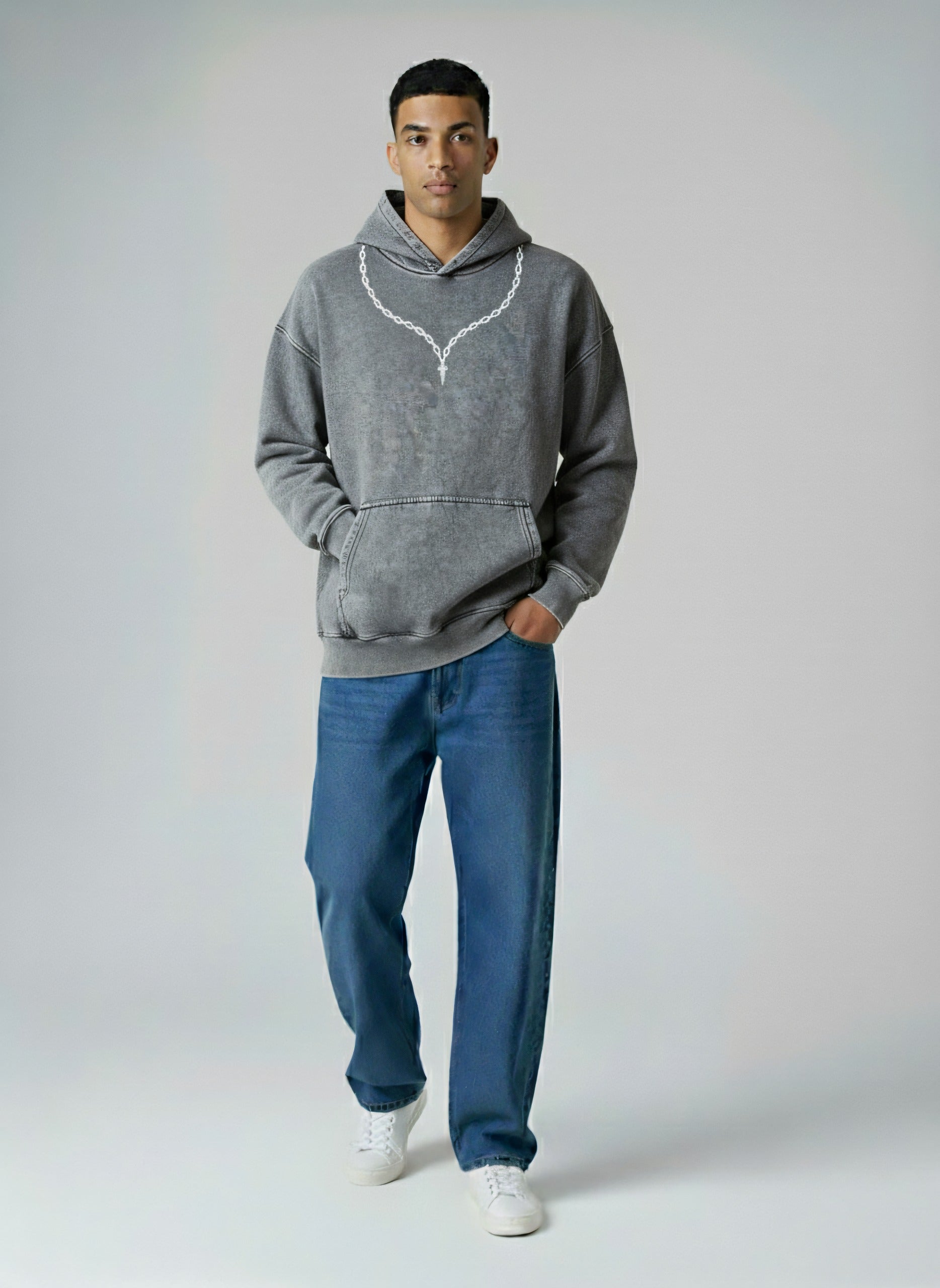 Kurapika Acid Washed Hoodie