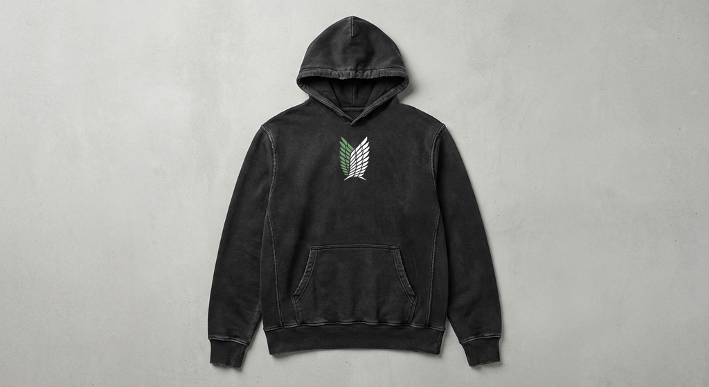 Levi Ackerman Acid Washed Hoodie