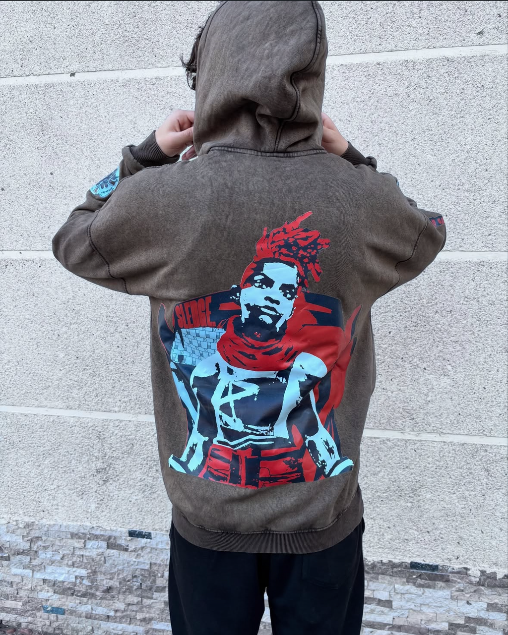 Ekko from Arcane Acid washed hoodie