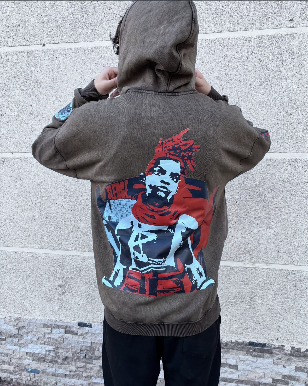 Ekko from Arcane Acid washed hoodie