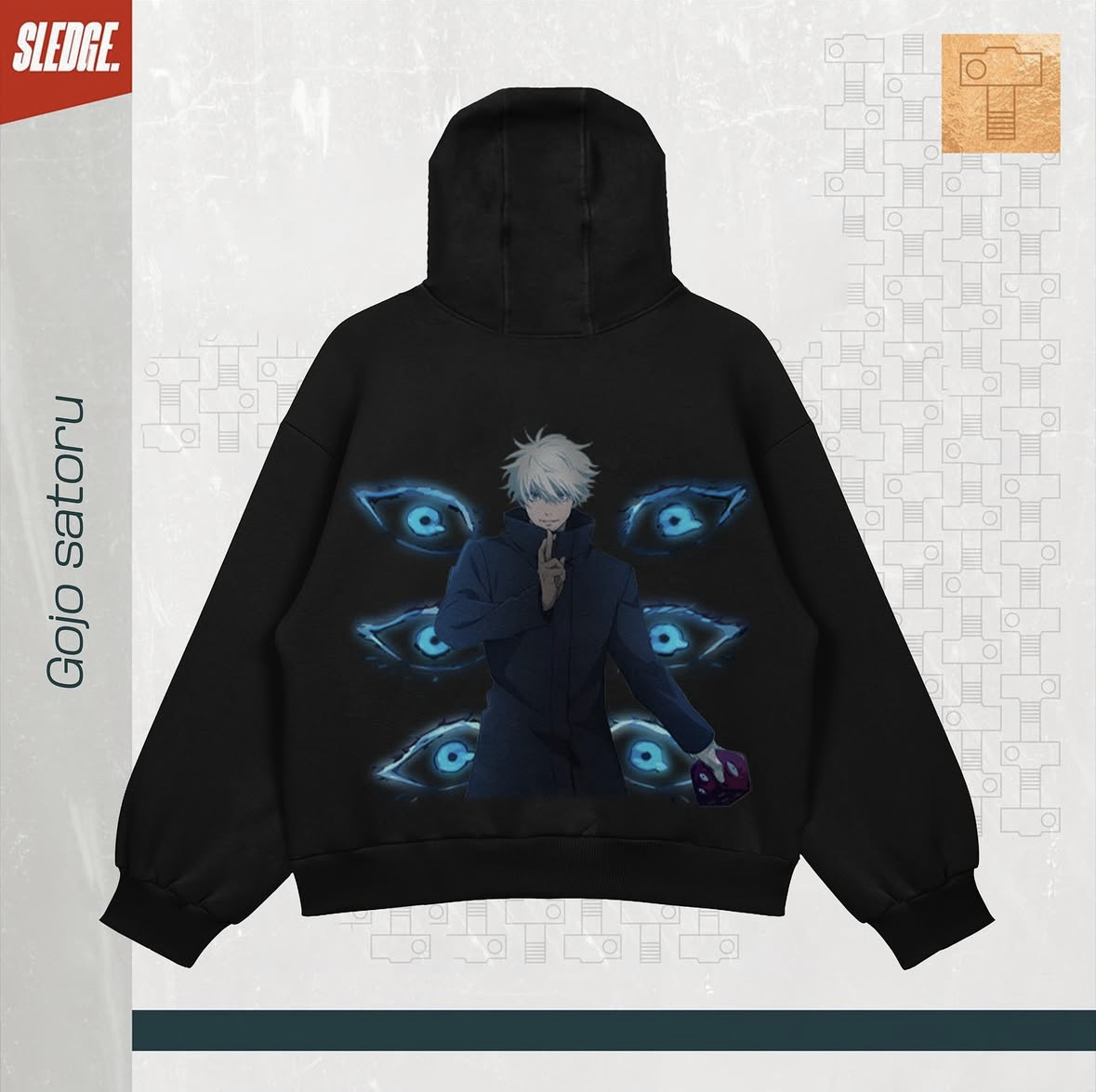 Saturo Gojo Six Eyes Hoodie